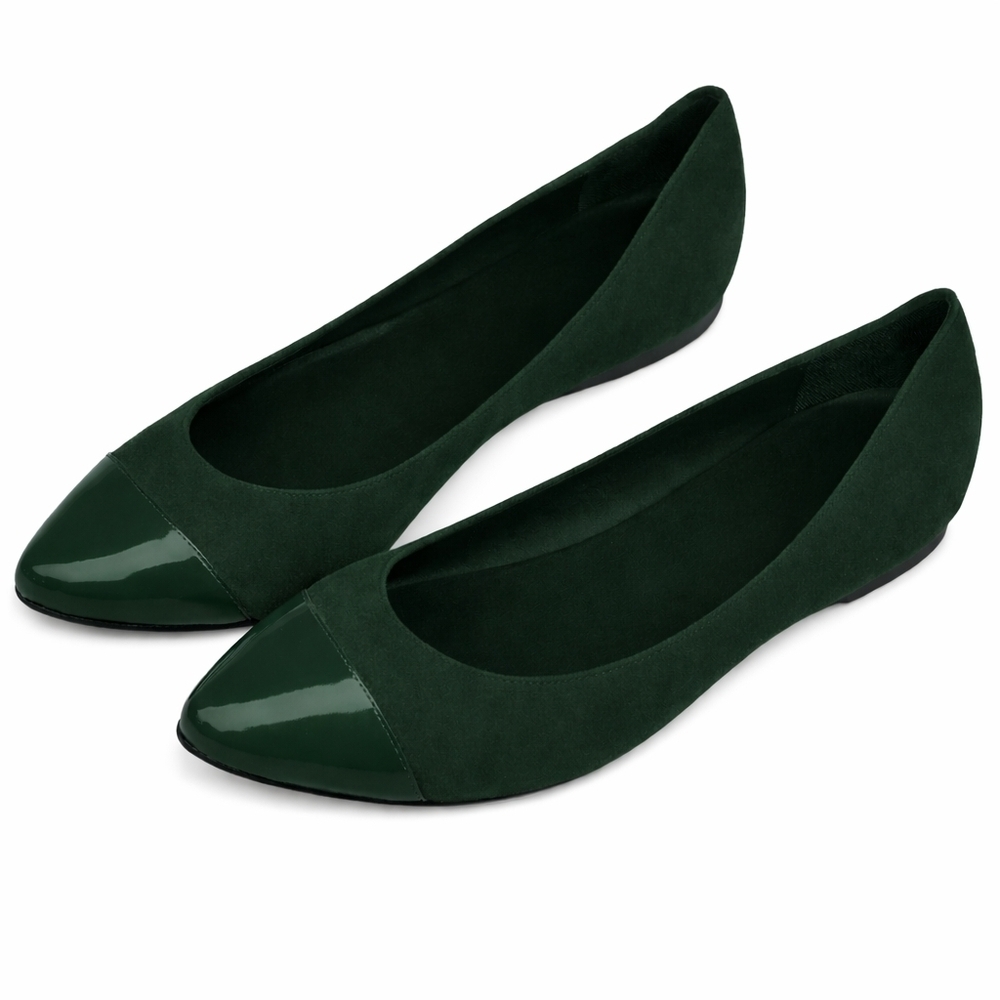 Madison deep green Spectator flats 41/9